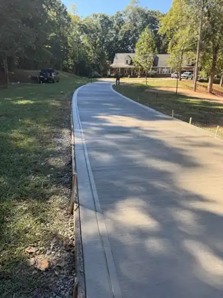 Replaced concrete driveway, Mooresville NC