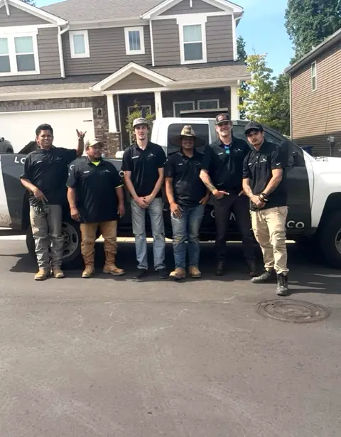 The Local Concrete Contractor crew and truck